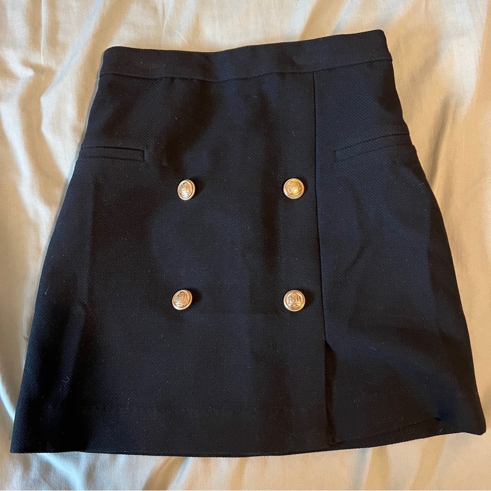 H&M Gold button skirt